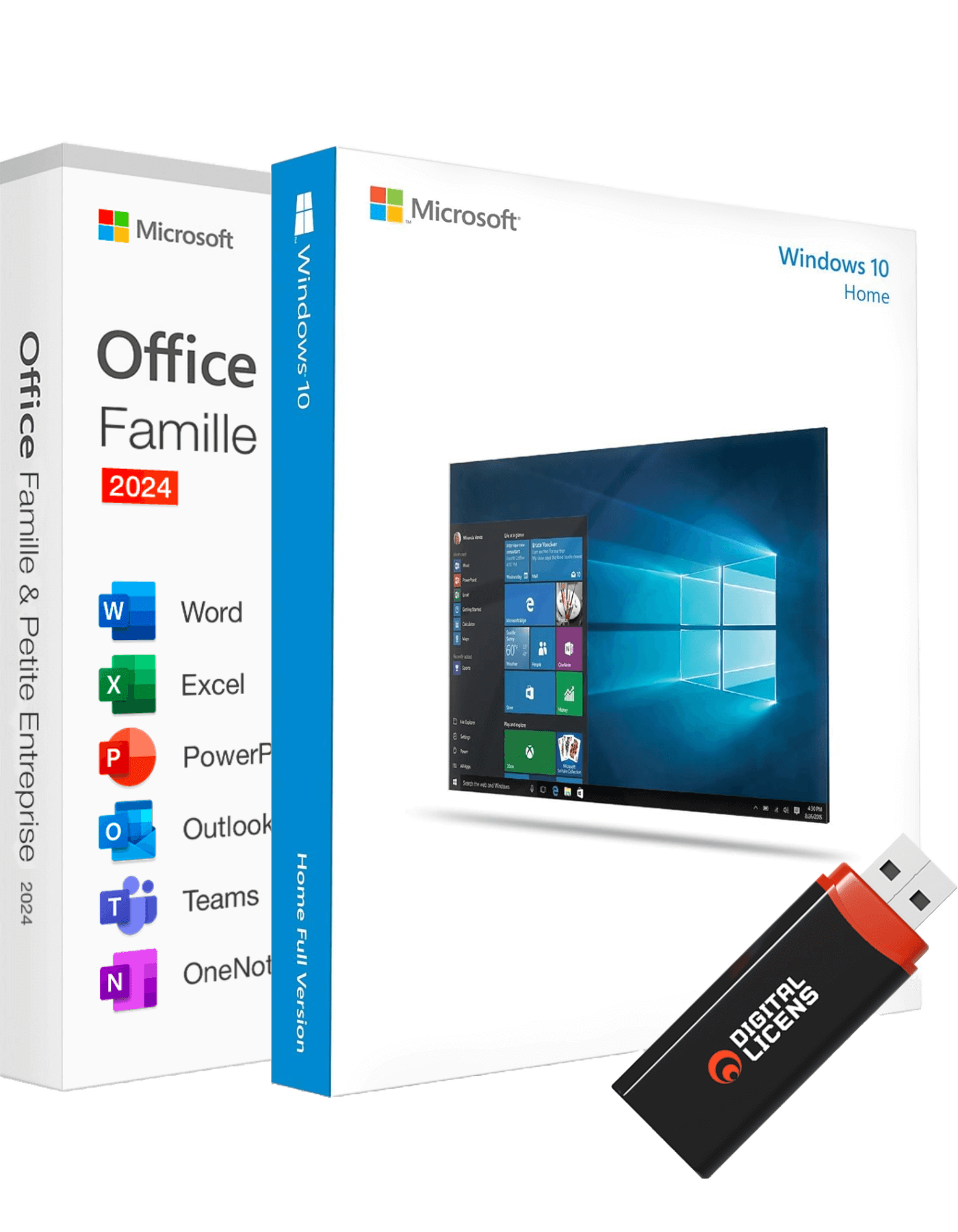 Windows 10 Home USB og Office proffesionel 2019